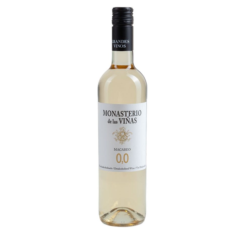 Monasterio de las Viñas, Macabeo, Sin Alcohol, 750 ml