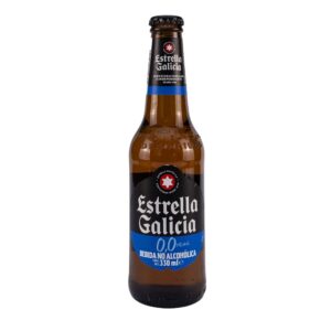 Estrella Galicia 0,0 Cerveza Sin Alcohol, 330ml "4 Pack"